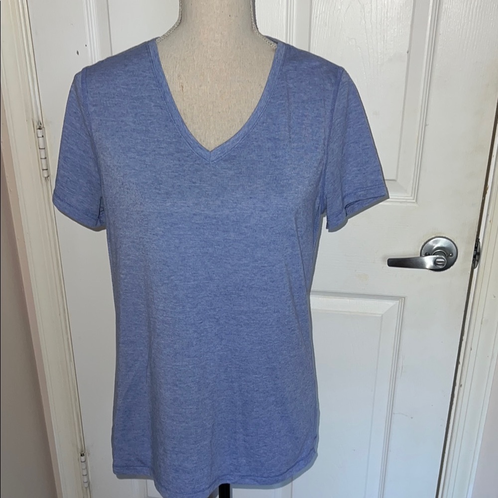 Athletic Works Heather Blue Vneck Tee